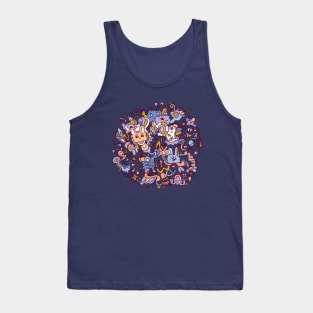 Happy doodle bunch Tank Top